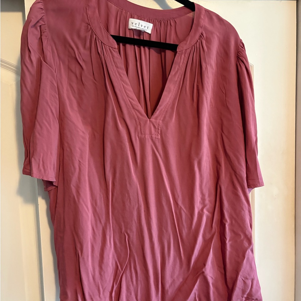 Velvet by Graham & Spencer Mauve Blouse